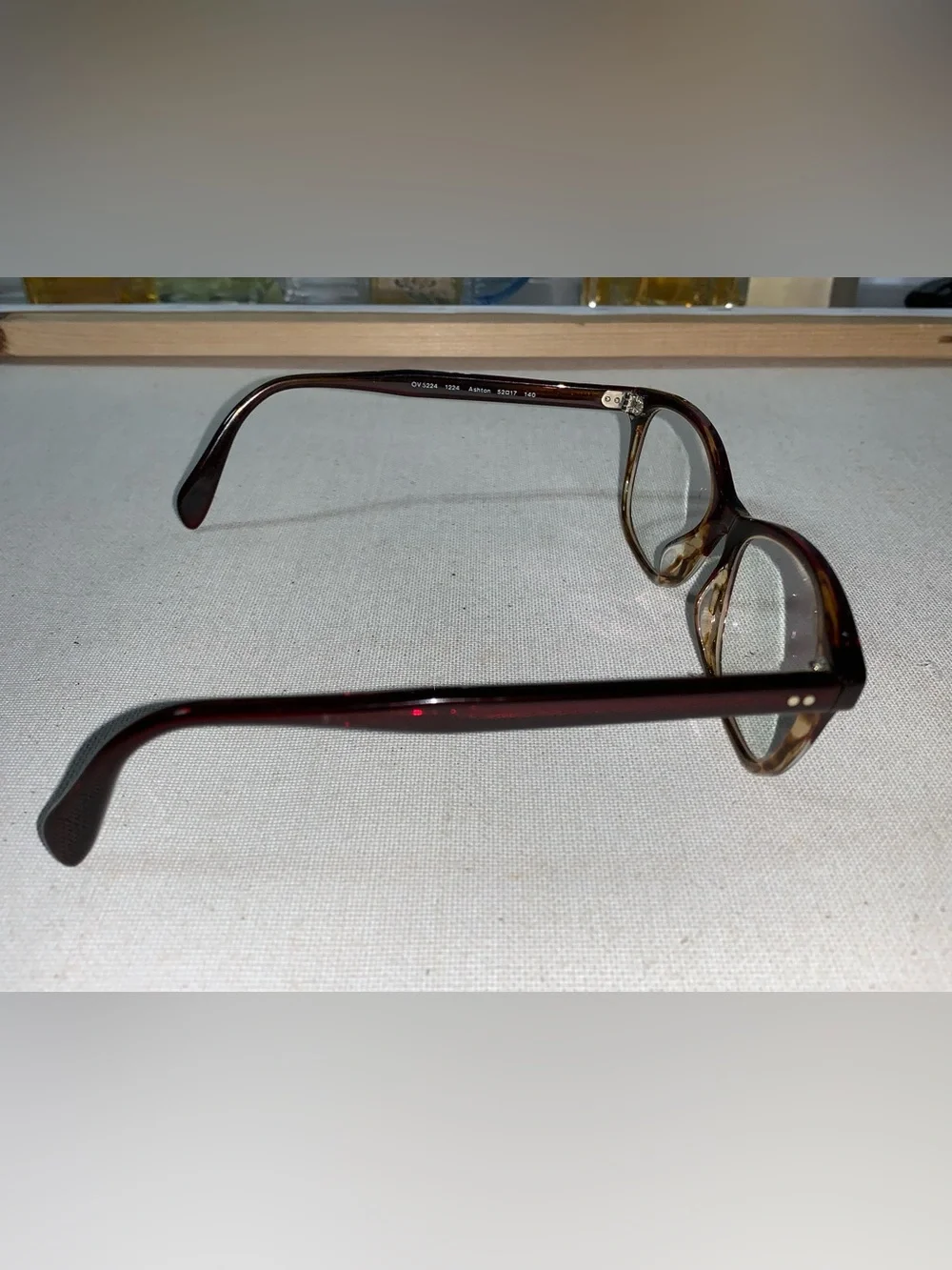 Authentic Oliver Peoples OV5224 1224 Ashton Red Tortoise 52-17-140 Glasses Frame